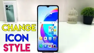 How to change icon style in Honor X5 Plus