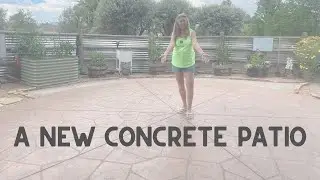 Finally a New Concrete Patio in the Garden