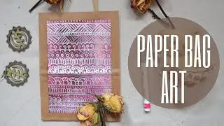 Paper Bag Art no.4 #craftart #paperbagart #hennainspo #hennaart #metallicart