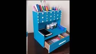 DIY Newspaper Organiser #newspapercraft #newspaper #craft #howtomake #diy #easy #suvenya #orgnizers