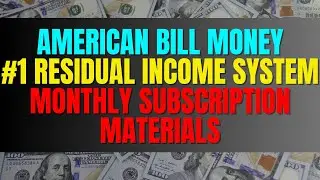 American Bill Money #1 Residual Income System Monthly Subscription Materials| Direct Mail Business