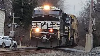 NS 4832 Leads NS 4474 on NS 289 Passing Through in Boyce VA