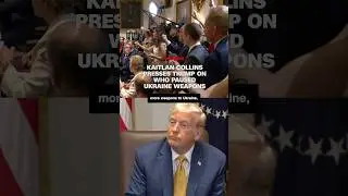 Kaitlan Collins presses Trump on who paused Ukraine weapons