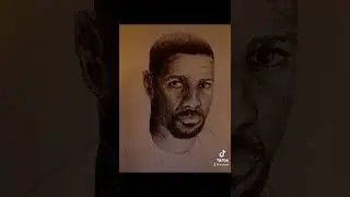 Ballpoint pen drawing of Denzel Washington #blm #art #blacklivesmatter #artist #black #artwork
