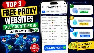 Top 3 Free Proxy Websites | Free Proxy List for All Countries ✅