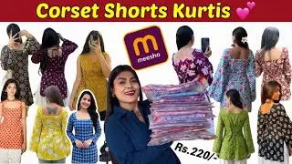 Meesho Haul💕- 16 Corset Short Kurtis From Meesho 🛍️✨