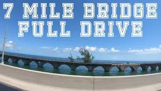 Real-Time Drive Over Seven Mile Bridge in the Florida Keys | Fred the Tree | Marathon, FL