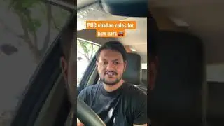 PUC challan rules for new cars 🚘   #shorts #cartips #automobile