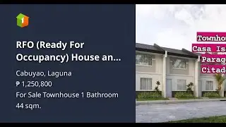 RFO (Ready For Occupancy) House and lot