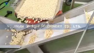 Double drum flavoring machine puffed little star snack seasoning machine