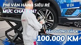 Vinfast VFe34 sau hơn 100 nghìn KM còn lại gì? Phầncuối: Bảo dưỡng cấp 4, độ chai pin, chi phí?