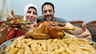 تحدي المحشي الملفوف والدجاج 🐔 ضد قناه فوفو وهبوش 💥💥💥
