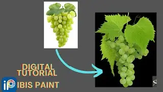 How to draw realstic grapes timeless digital painting #illustration #digital #artgallery