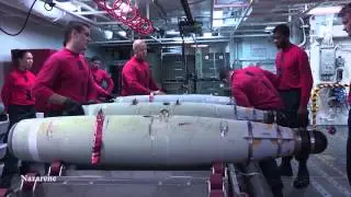 Navy Ordnancemen Making Bombs & Loading