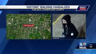 The Carlisle Police Department is investigating the vandalism of a historic building on Courthous...
