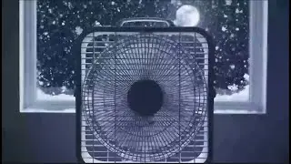 10 Hours Snowy Night Bedroom Box Fan White Noise for Sleep