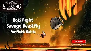 Hollow Knight Silksong: Savage Beastfly Boss Fight ( Far Fields Battle) Draw Fight