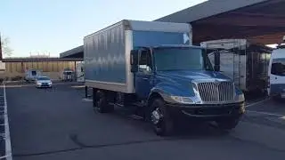 International 18 box truck DT466 and Allison Auto 77k miles
