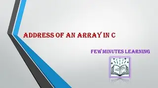 Address of array