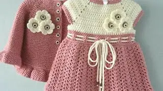 How to crochet baby frock, For 2year Girl