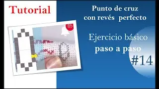 TUTORIAL punto de cruz:   figura geom&eacute;trica vertical No.3 II paso a paso II  GU&Iacute;A VISUAL