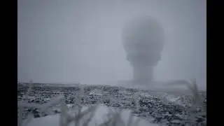 Lowther Hill &mdash; Winter Wind at a Snowy Scottish Radar Station | 7 Hours