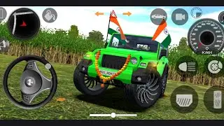 Modified Mahindra Thar Village Drive 🚙🌾 | Indian Rural Offroad Car Game Gameplay