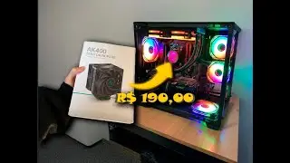Troquei o WATER COOLER da RISEMODE pelo AIR COOLER barato!!! AK400 DEEPCOOL | RISE MODE VS DEEPCOOL