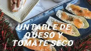 Untable de queso con tomate seco