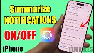 Как включить/выключить функцию сводки уведомлений Apple Intelligence на iPhone