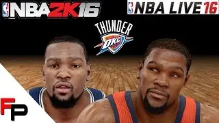 NBA 2K16 vs.  NBA Live 16 - Oklahoma City Thunder - Player Faces