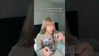 когда ночуешь у друга, который ест только один раз в день #шорты