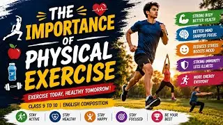 The Importance or physical exercise // Class 9 to 10 // English Composition