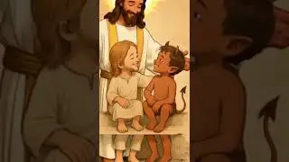 God is always with you#JesusAndSatan #FunnyBibleSkits #ChristianComedy #BibleHumor #FaithAndFun