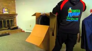 How to Pack a Wardrobe Box by Monster Movers