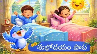 శుభోదయం పాట | Good Morning Song for Kids in Telugu | Daily Routine Song