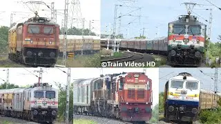 ELECTRIC and DIESEL Train Videos | NANDED Electric Trains | WAP 7, WAP 4 & WAG 9 | Indian Railways