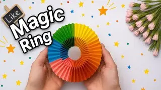 How to make magic ring flexagon .