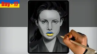 Day 17 of 100 Portraits Drawing (SpeedPaint) | Doodle Warriors Study