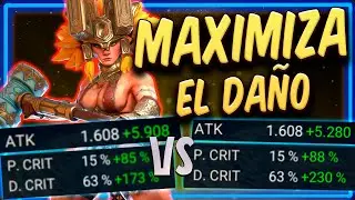 MAXIMIZA el DA&Ntilde;O: ATK/DEF/HP vs DA&Ntilde;O CRITICO 📊 | Cuanto da&ntilde;o critico poner?【 RAID SHADOW LEGENDS 】