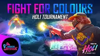 ALL YOUTUBERS IN SAME MATCH | FREE FIRE HOLI TOURNAMENT HIGHLIGHTS - BROKEN JOYSTICK