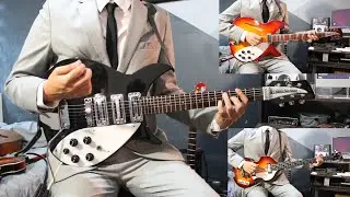 You Can't Do That - The Beatles - Guitar And Bass Cover - Rickenbacker 325c64 - Rickenbacker 360/12