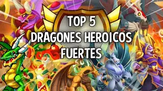 !TOP 5 DRAGONES HEROICOS FUERTES QUE DEBERIAS INVOCAR Y POTENCIAR EN DRAGON CITY&iexcl;😱🤯