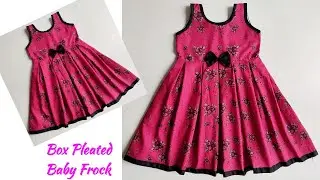 Box Pleated Baby Frock Cutting and stitching | Baby Frock Cutting and stitching Very Easy