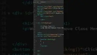 Add Class In JavaScript #Short