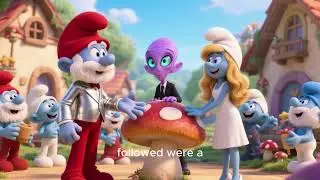 A spaceship in the Smurf village