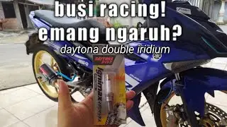 ganti busi daytona double iridium di mx king 177cc harian