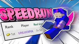 SPEEDRUNNING BEDWARS in UNDER 60 SECONDS (Minecraft Hypixel)