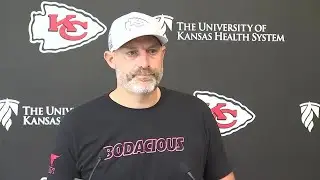 Chiefs offensive coordinator Matt Nagy speaks as team prepares for Raider Week