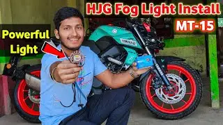 Install HJG Fog Lights in My Yamaha MT 15 | Best Fog Lights For Bikes | HJG Lights